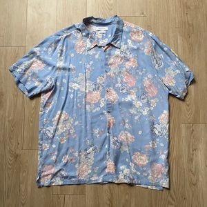 Floral Short Sleeve button down